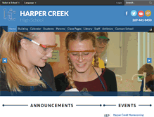 Tablet Screenshot of hs.harpercreek.net